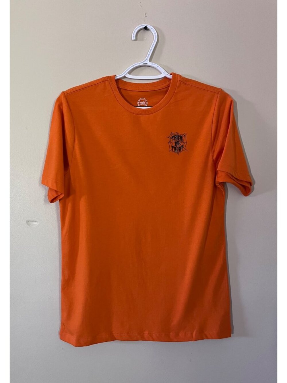 3 For $6 Wonder Nation Boys XXLarge (18) Orange Short Sleeve Shirt Halloween